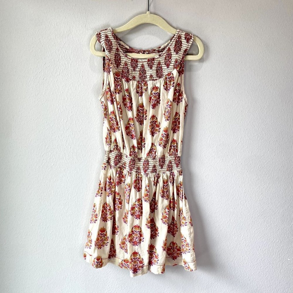 Peek Mae Floral Sleeveless Fit and Flare Dress M
